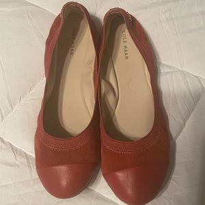 Cole Haan burnt orange ballet flats